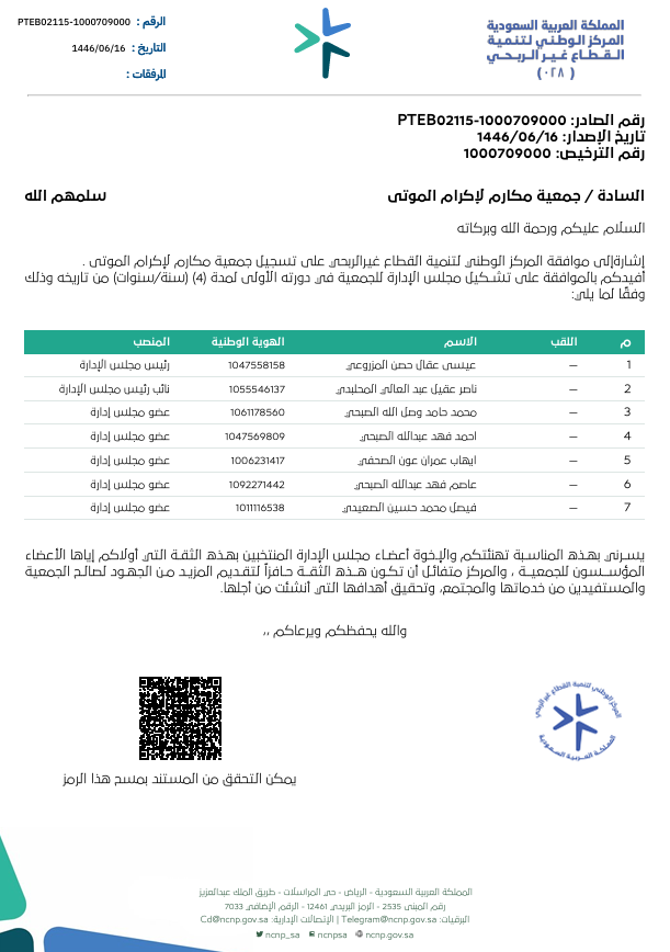 تشكيل مجلس الإدارة